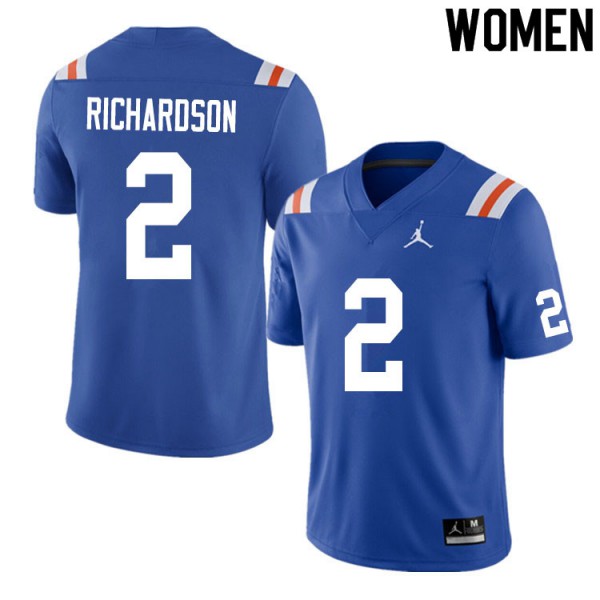 Women #2 Anthony Richardson Florida Gators College Football Jerseys Throwback
